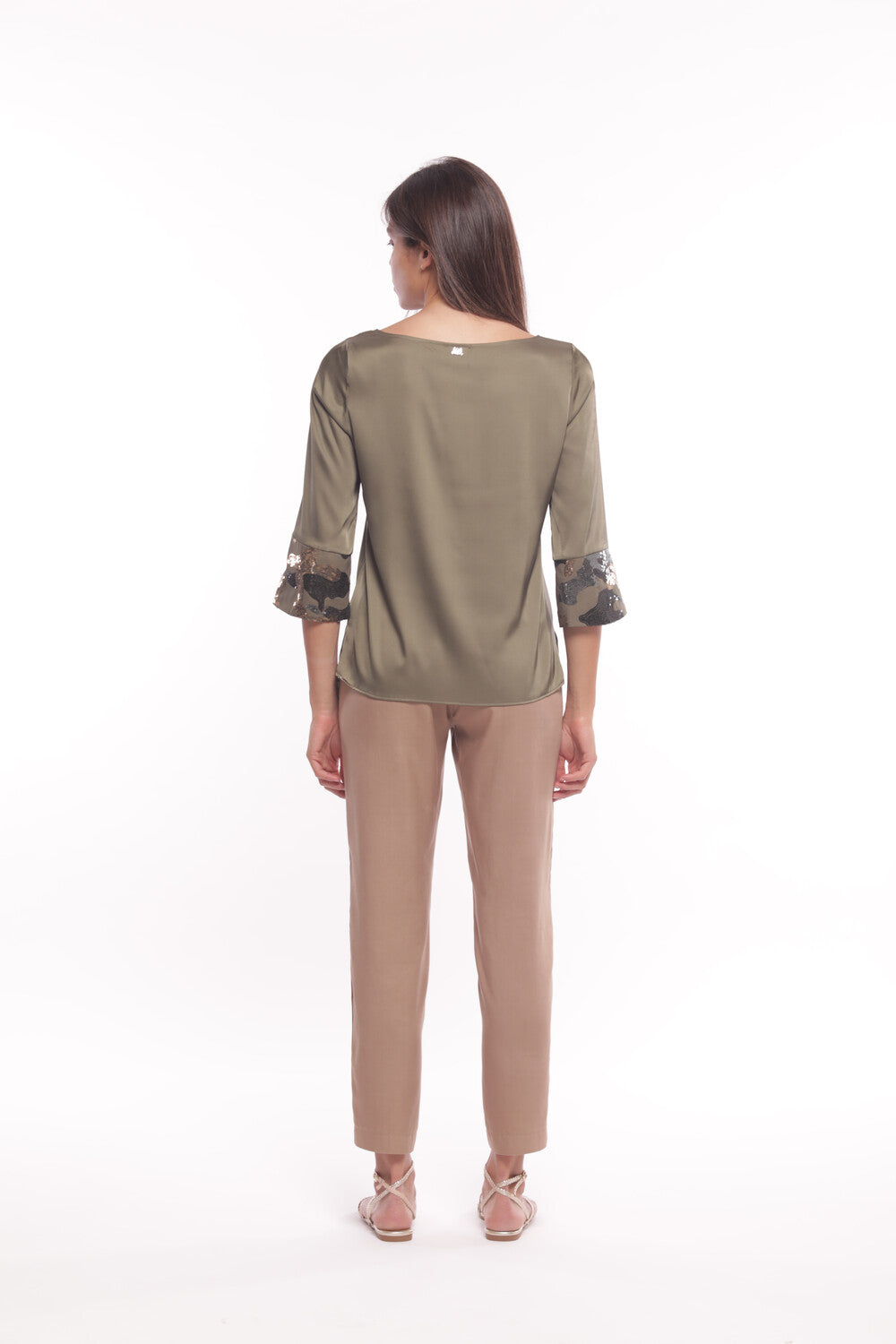 PANTALONE CON ELASTICO IN VITA IN TENCEL