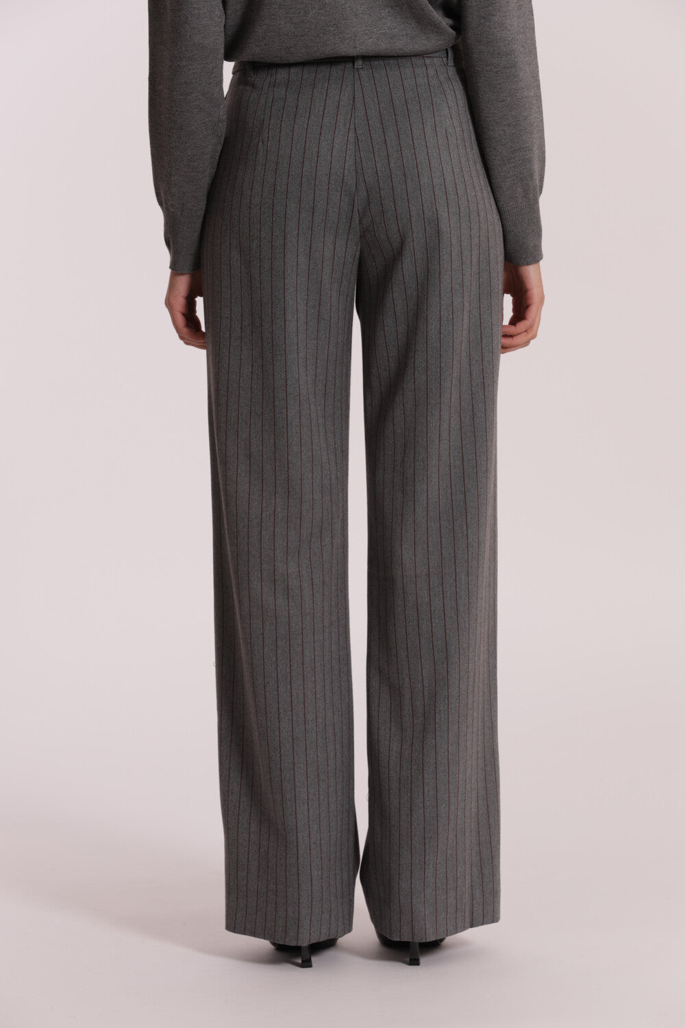 PANTALONE PALAZZO IN TESSUTO GESSATO