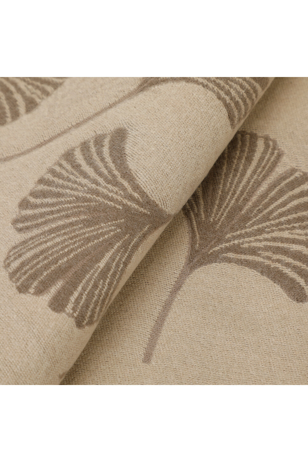 SCIARPA CON FOGLIE GINKGO