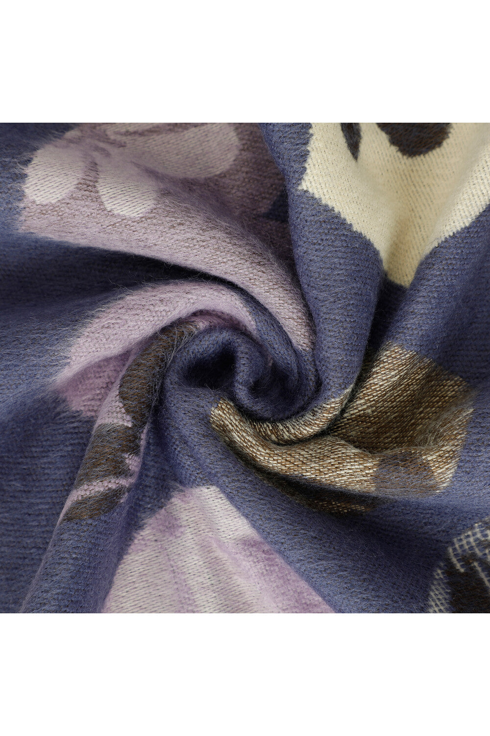 SCIARPA CON CUORI E FIORI