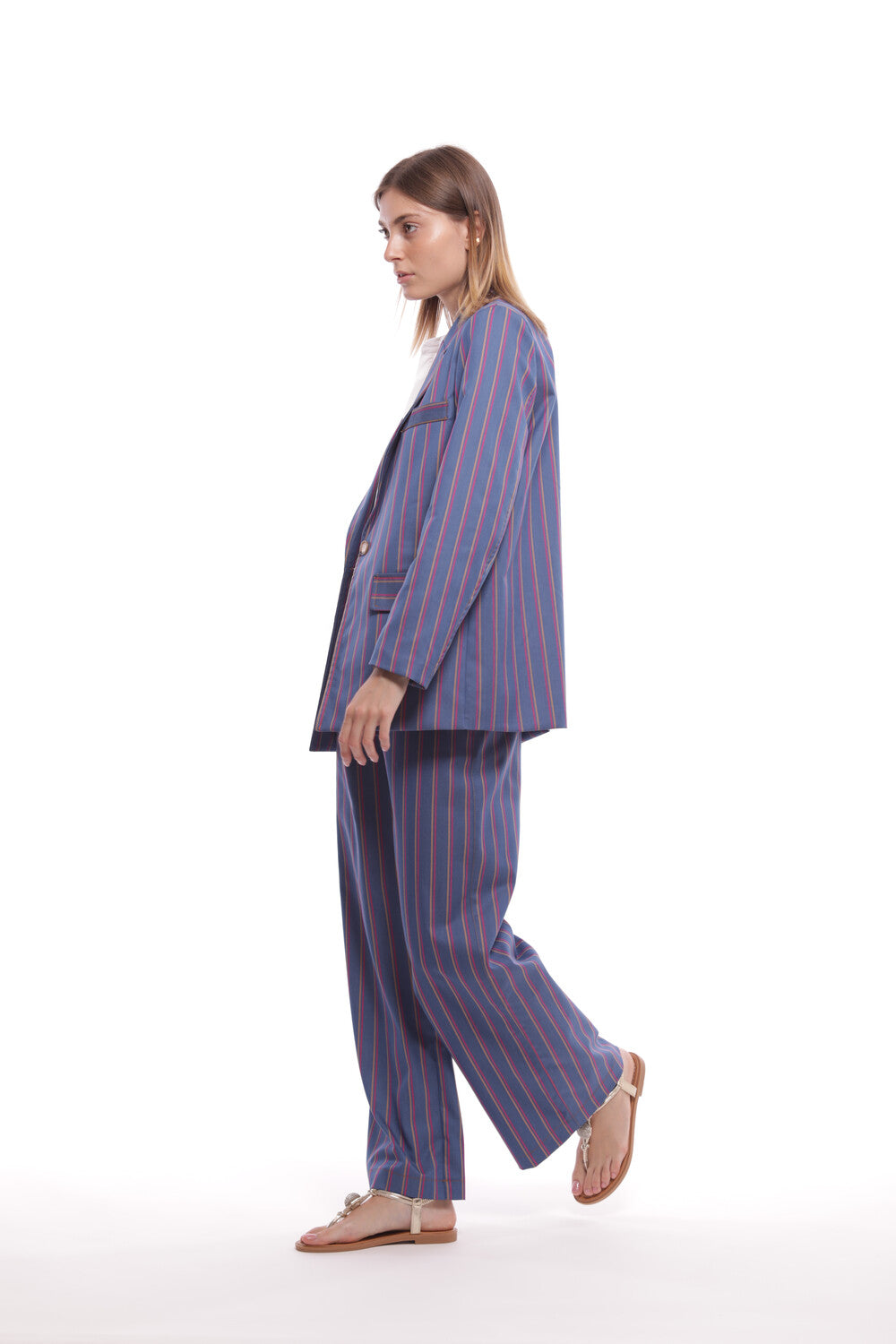 GIACCA LUNGA GESSATA EFFETTO DENIM
