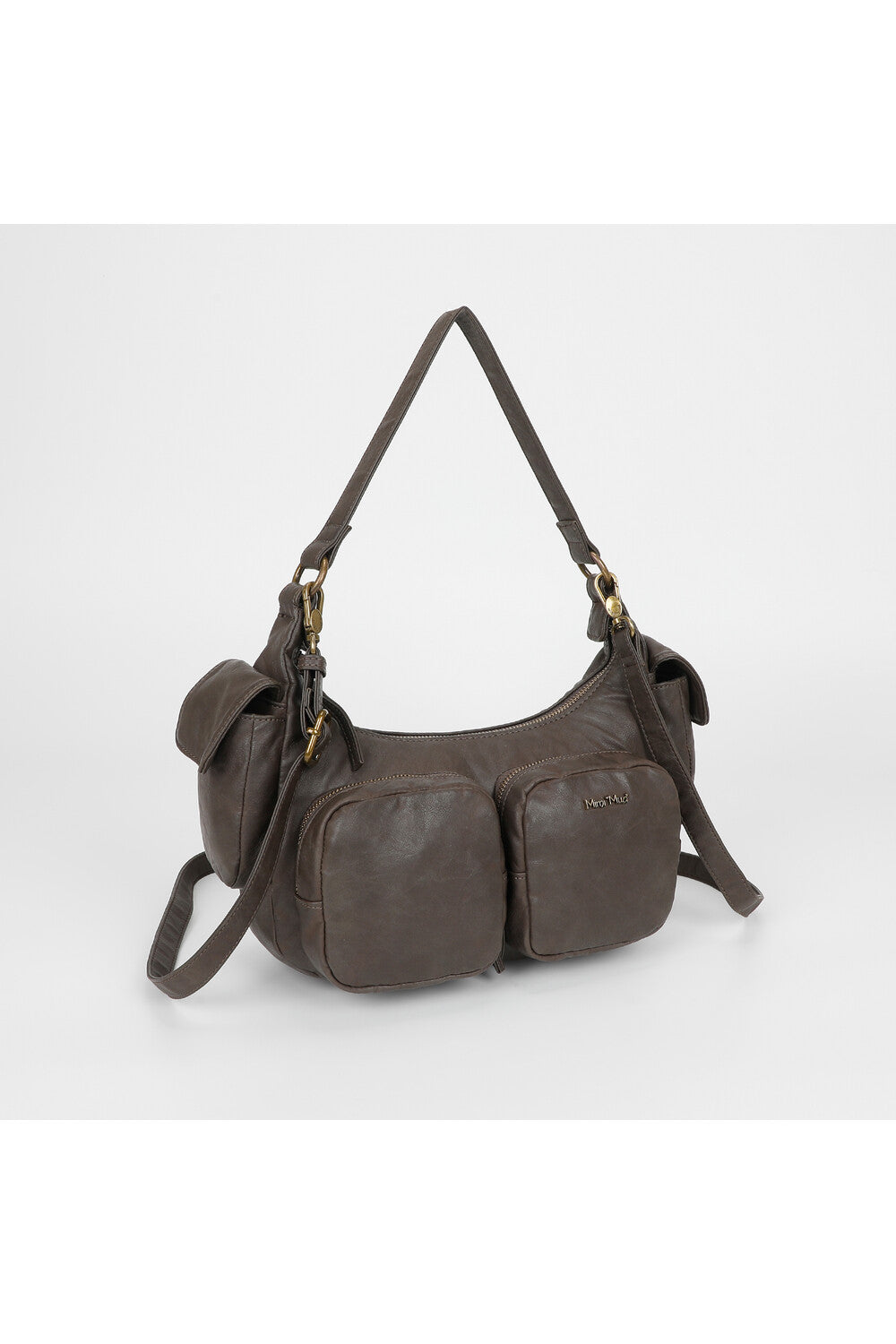 BORSA A SPALLA CON TASCHE