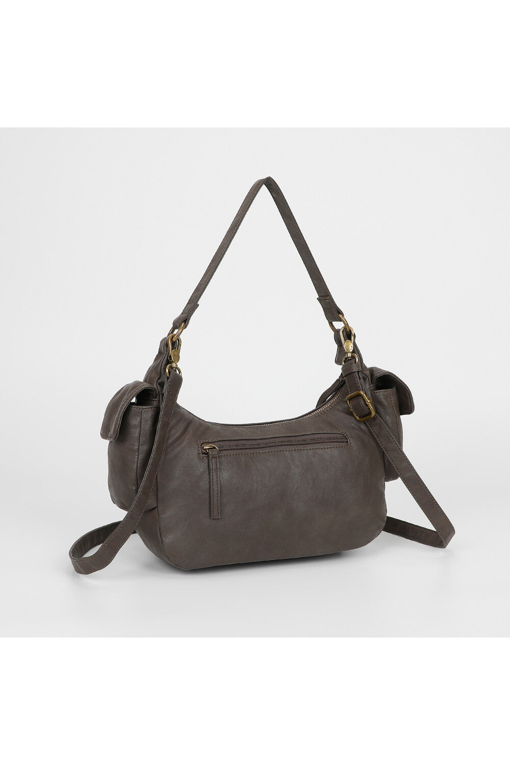 BORSA A SPALLA CON TASCHE