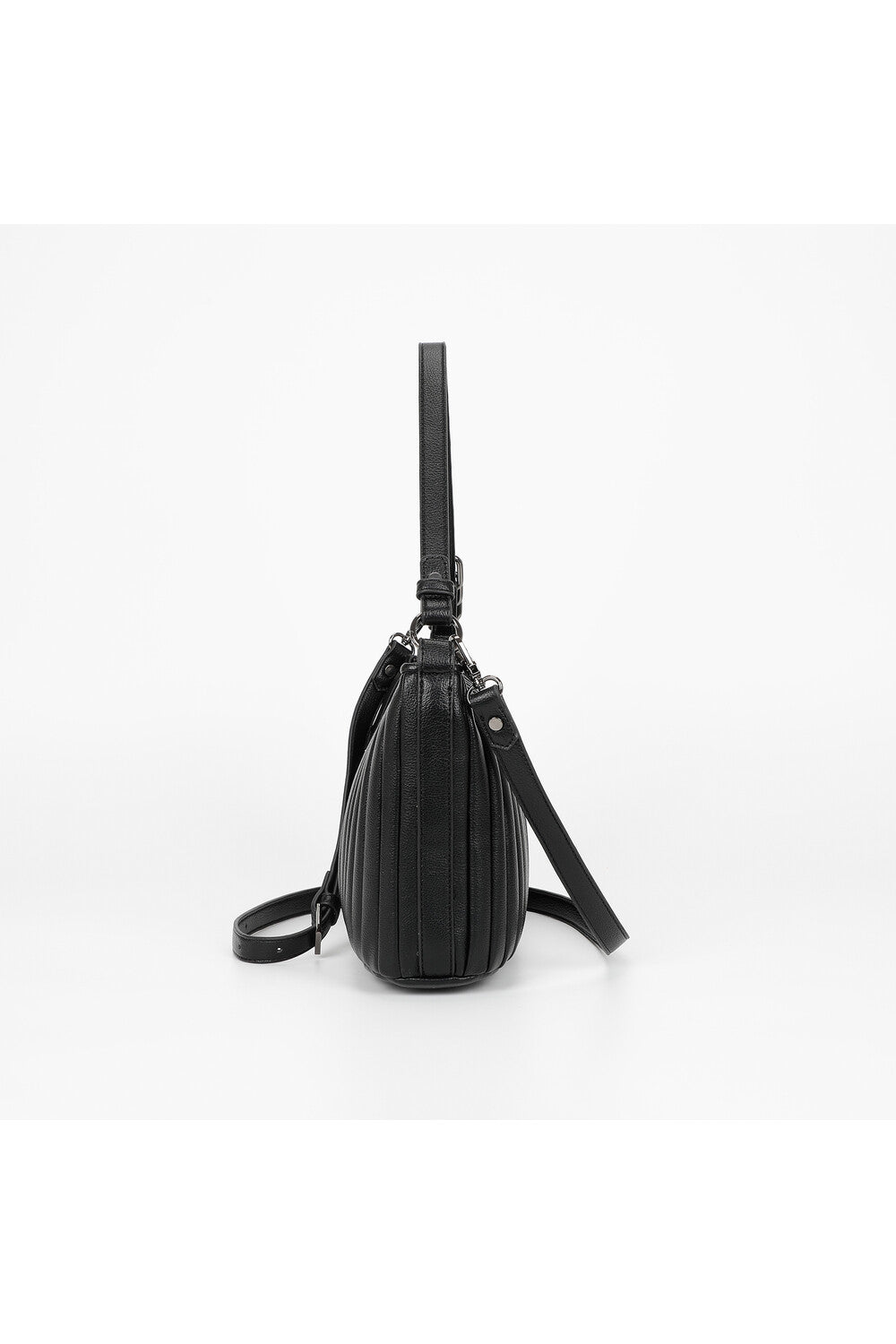 BORSA A SPALLA PICCOLA PLISSETTATA
