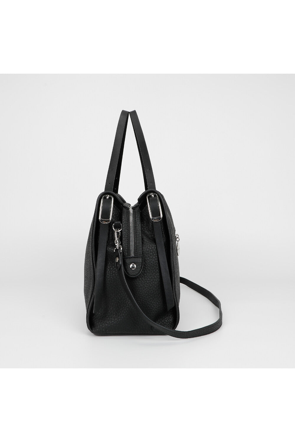 BORSA A SPALLA CON DOPPIO MANICO E CINTURINO