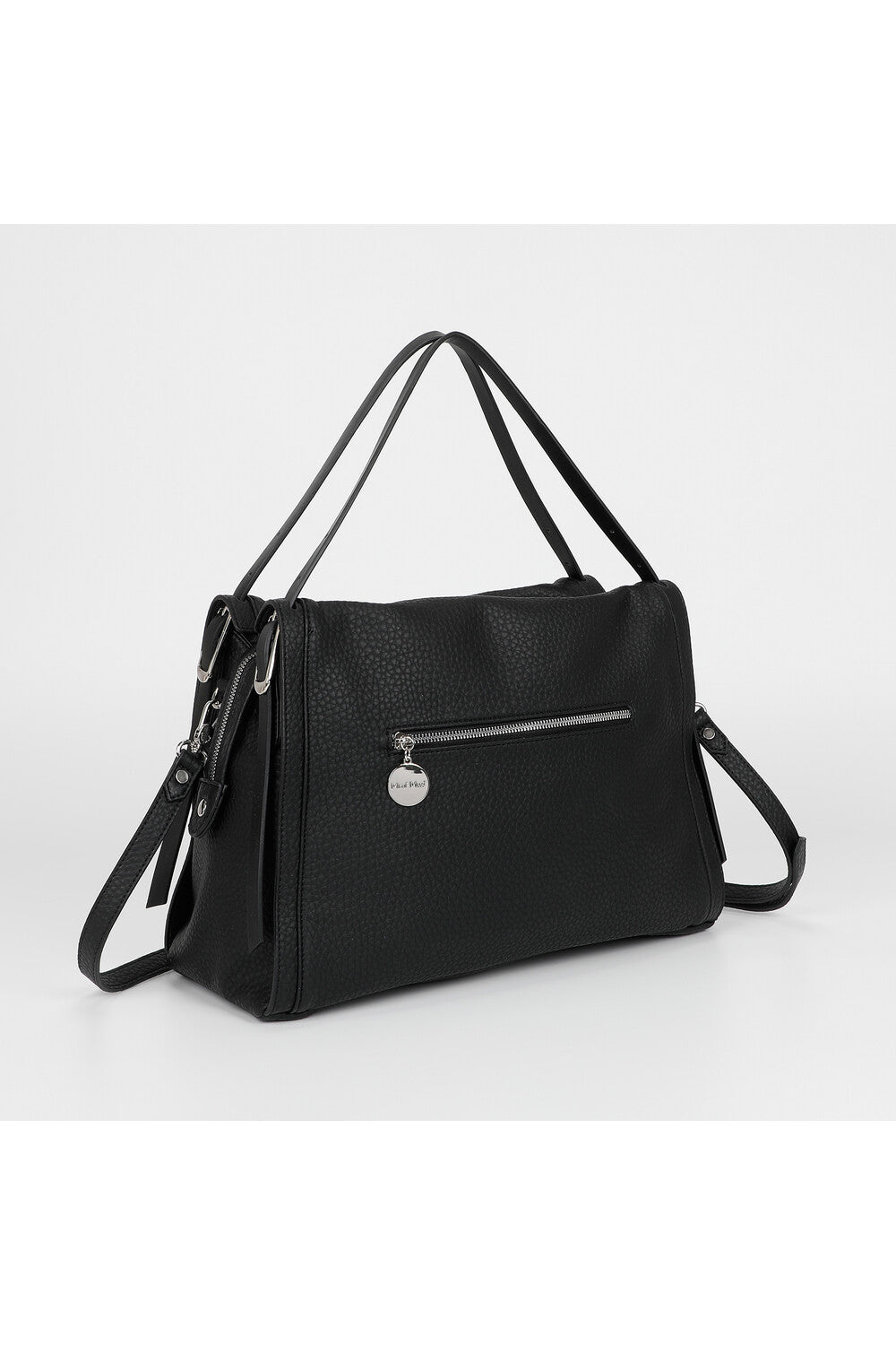 BORSA A SPALLA CON DOPPIO MANICO E CINTURINO