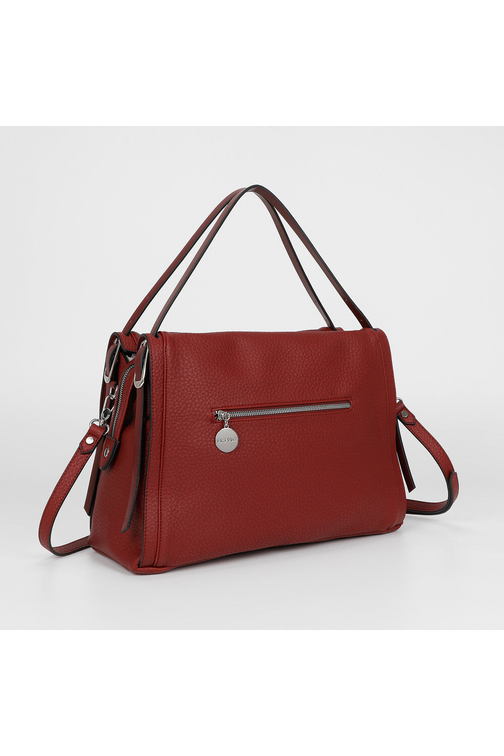 BORSA A SPALLA CON DOPPIO MANICO E CINTURINO