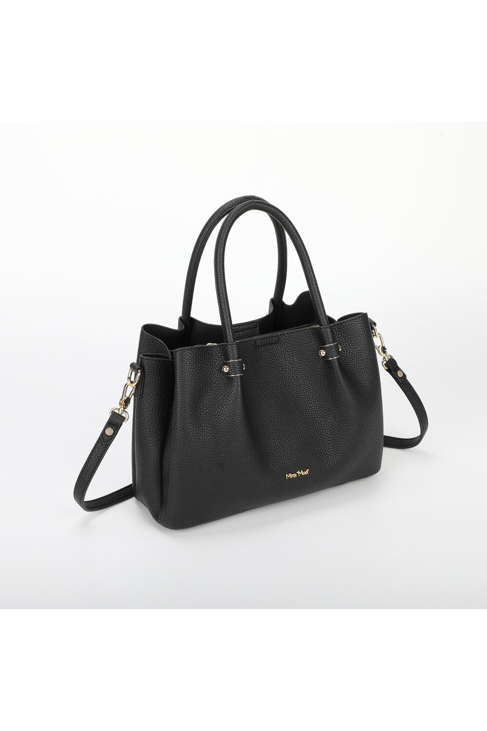 BORSA A MANO CON RIFINITURE IN TINTA