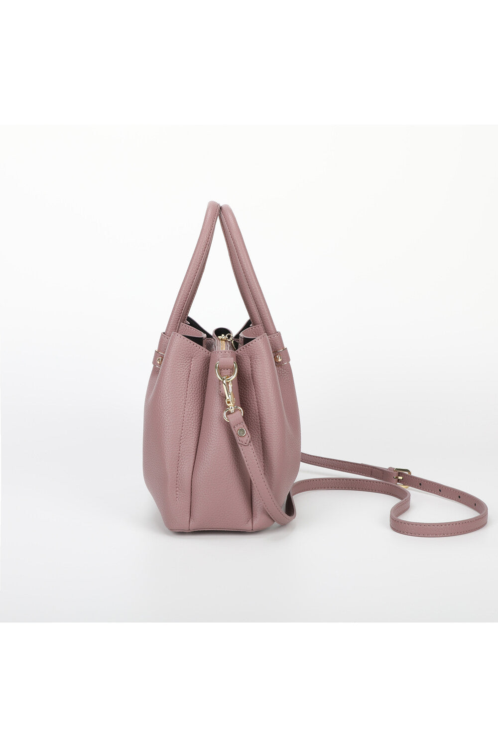 BORSA A MANO CON RIFINITURE IN TINTA