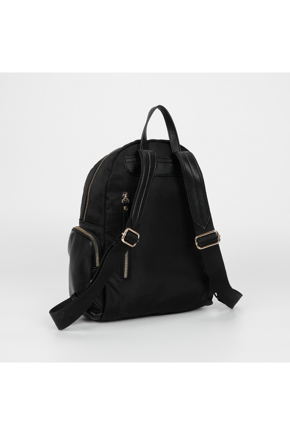 ZAINO IN NYLON CON DETTAGLI IN PU