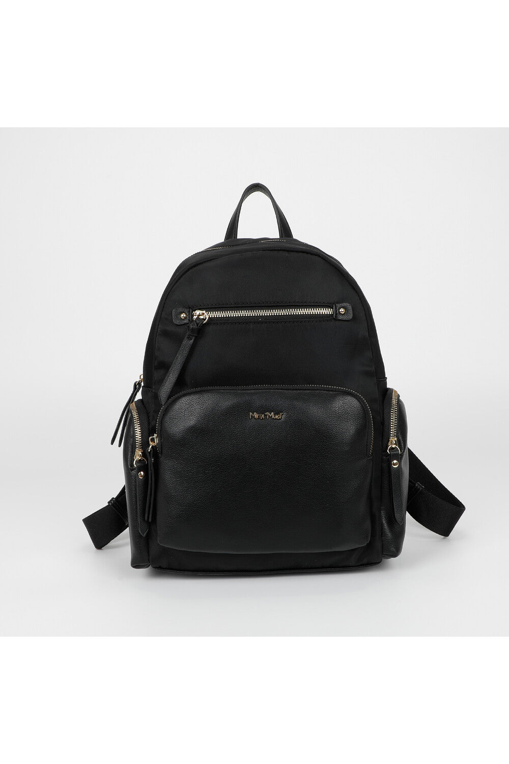 ZAINO IN NYLON CON DETTAGLI IN PU