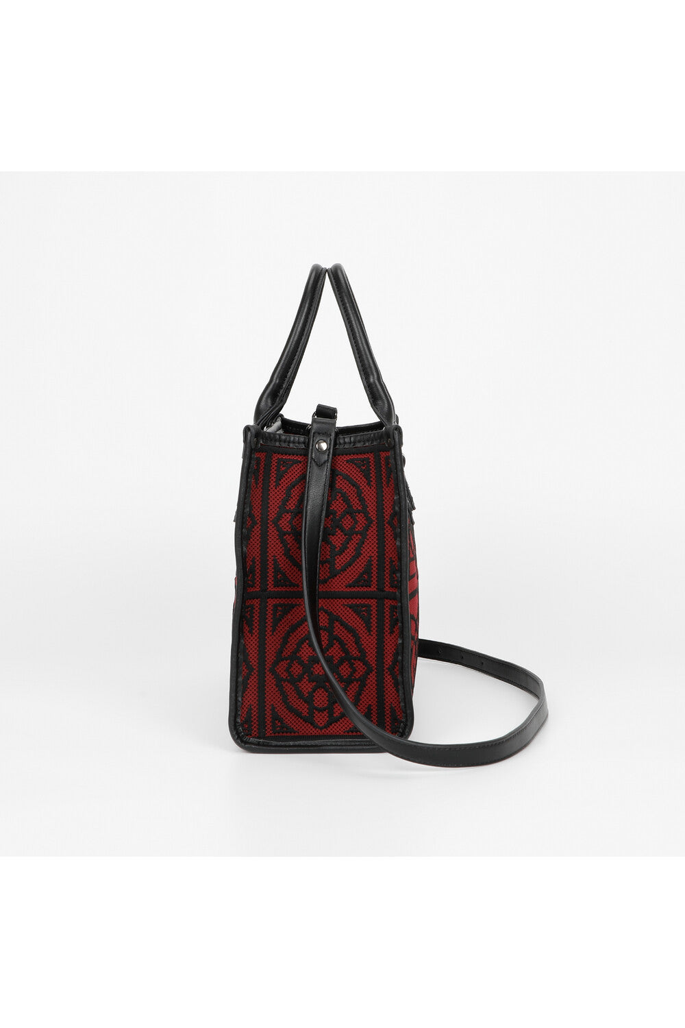 BORSA TOTE MEDIA CON DISEGNO RICAMATO