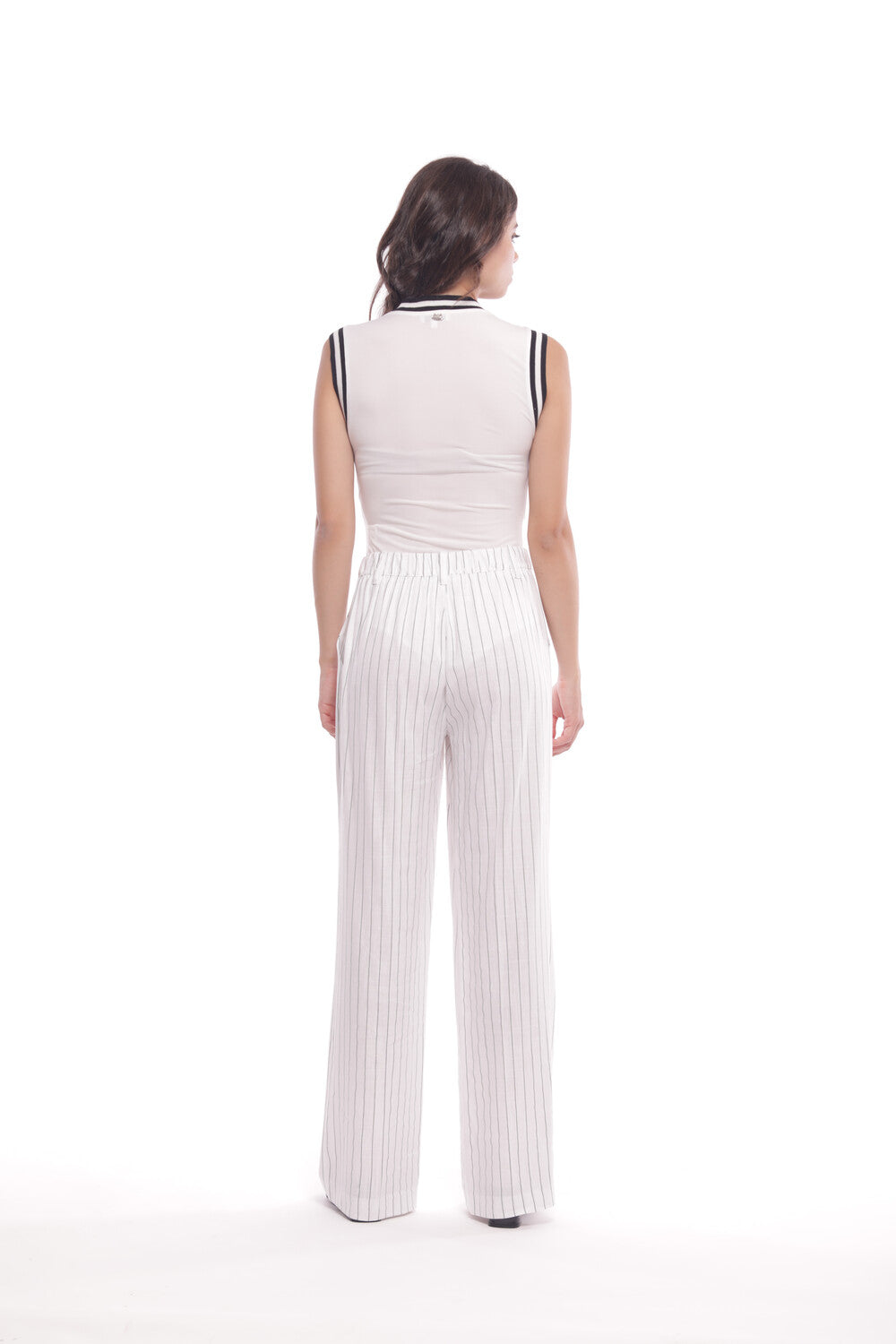 PANTALONE PALAZZO GESSATO