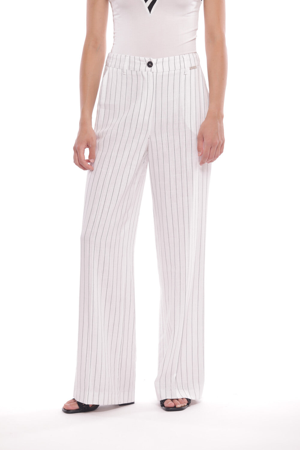 PANTALONE PALAZZO GESSATO