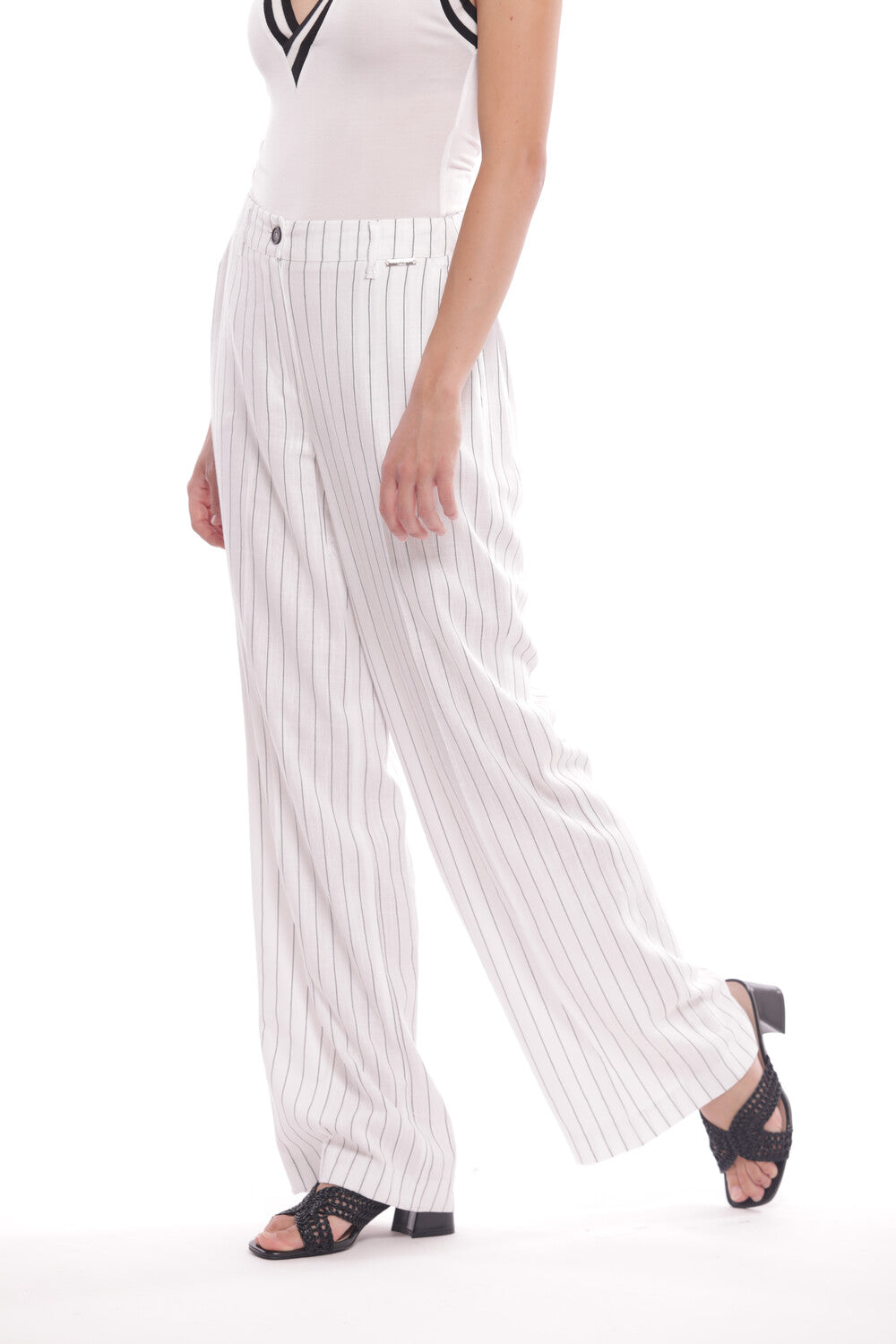 PANTALONE PALAZZO GESSATO