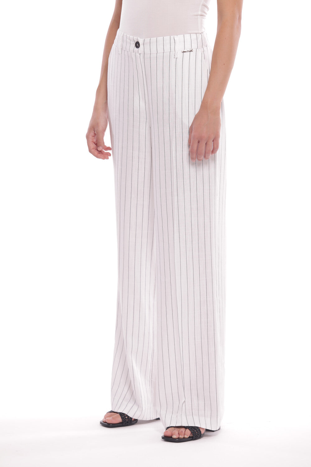 PANTALONE PALAZZO GESSATO