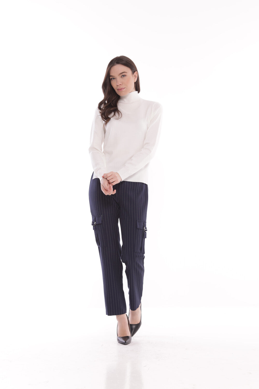 PANTALONE CARGO IN GESSATO