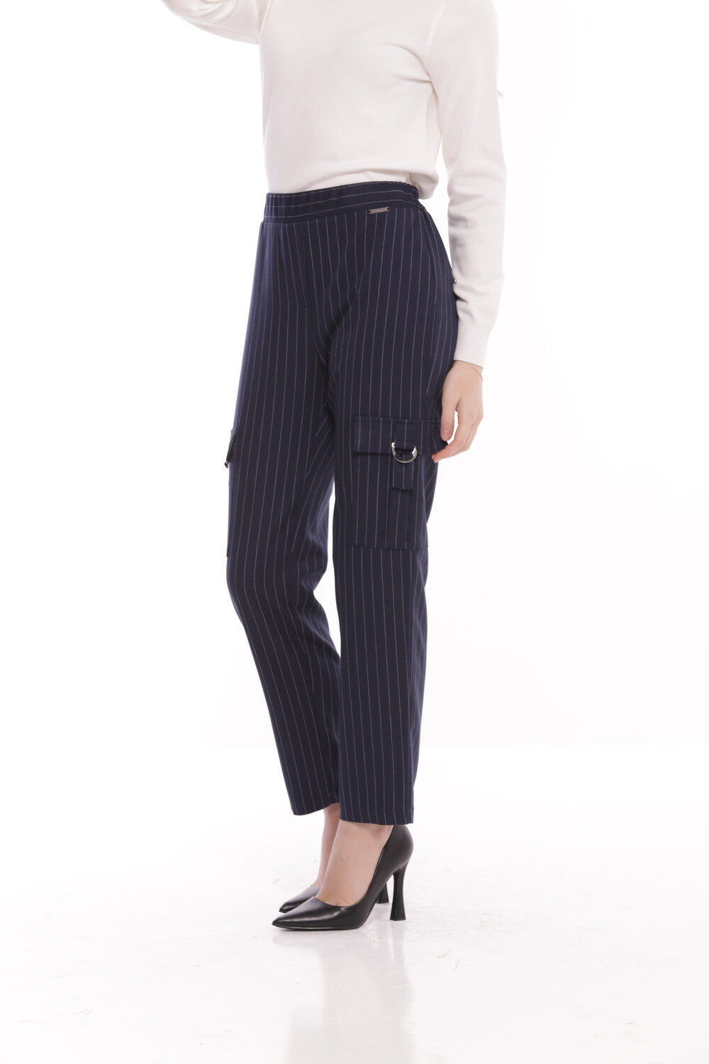 PANTALONE CARGO IN GESSATO