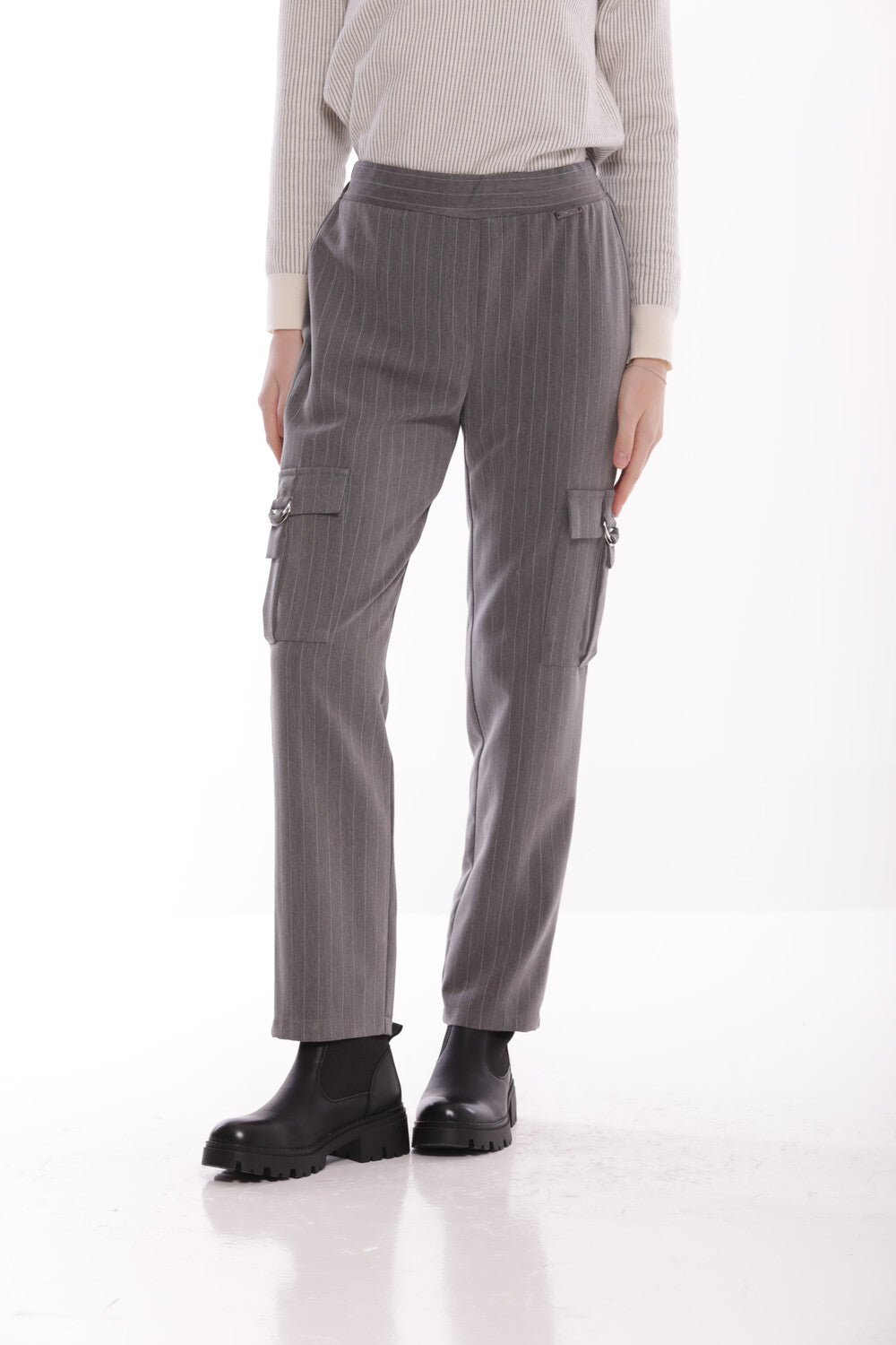 PANTALONE CARGO IN GESSATO
