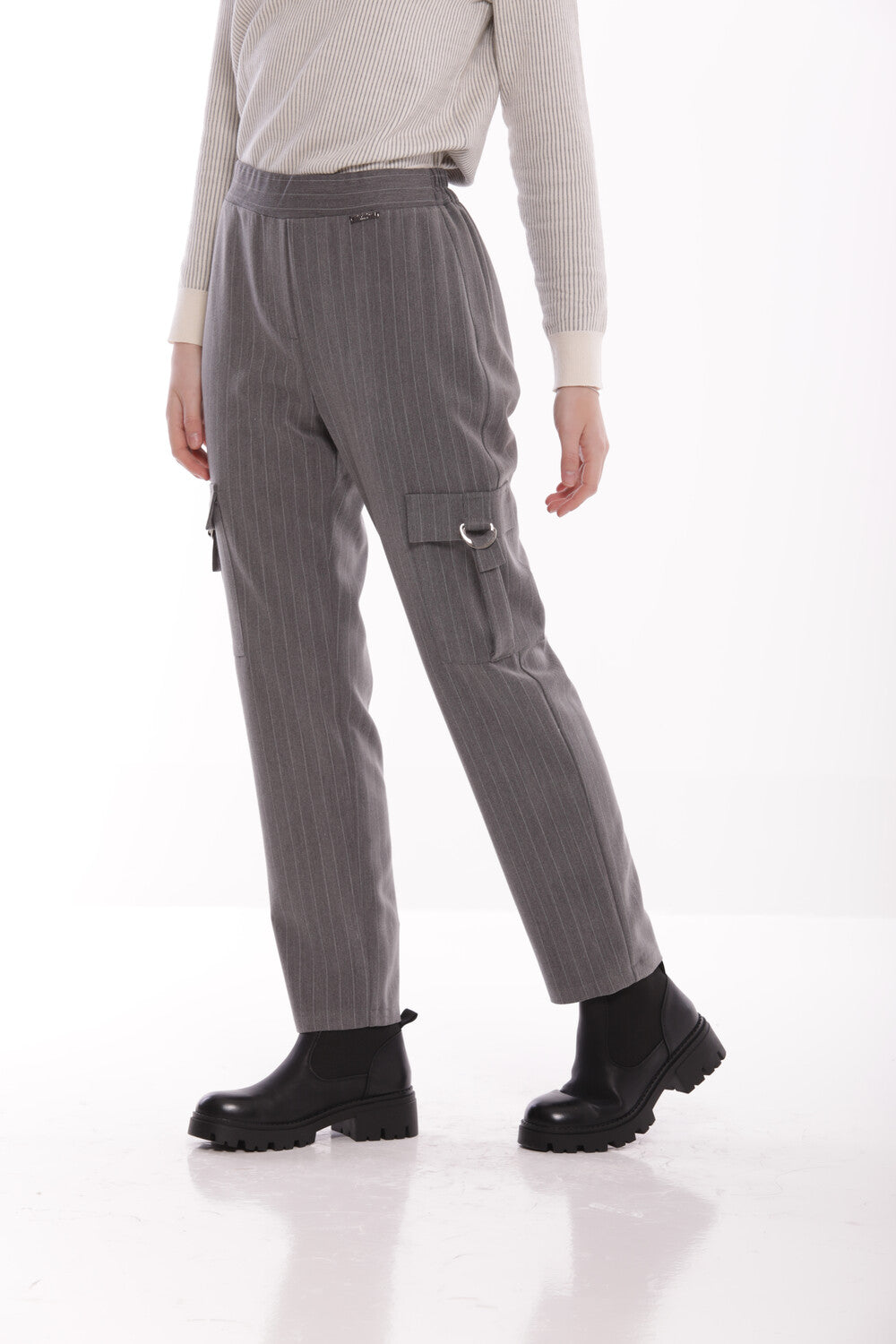 PANTALONE CARGO IN GESSATO