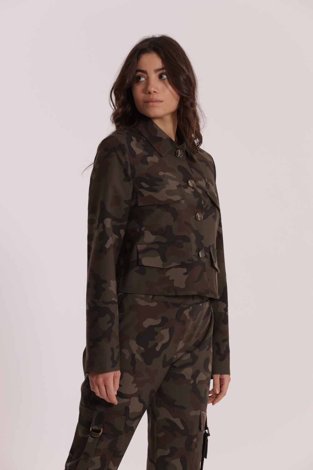 GIACCA CROPPED CAMOUFLAGE