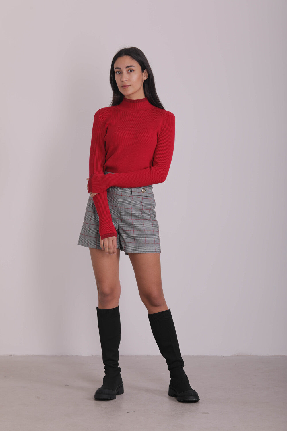 MAGLIA A LUPETTO CON BORDI IN LUREX