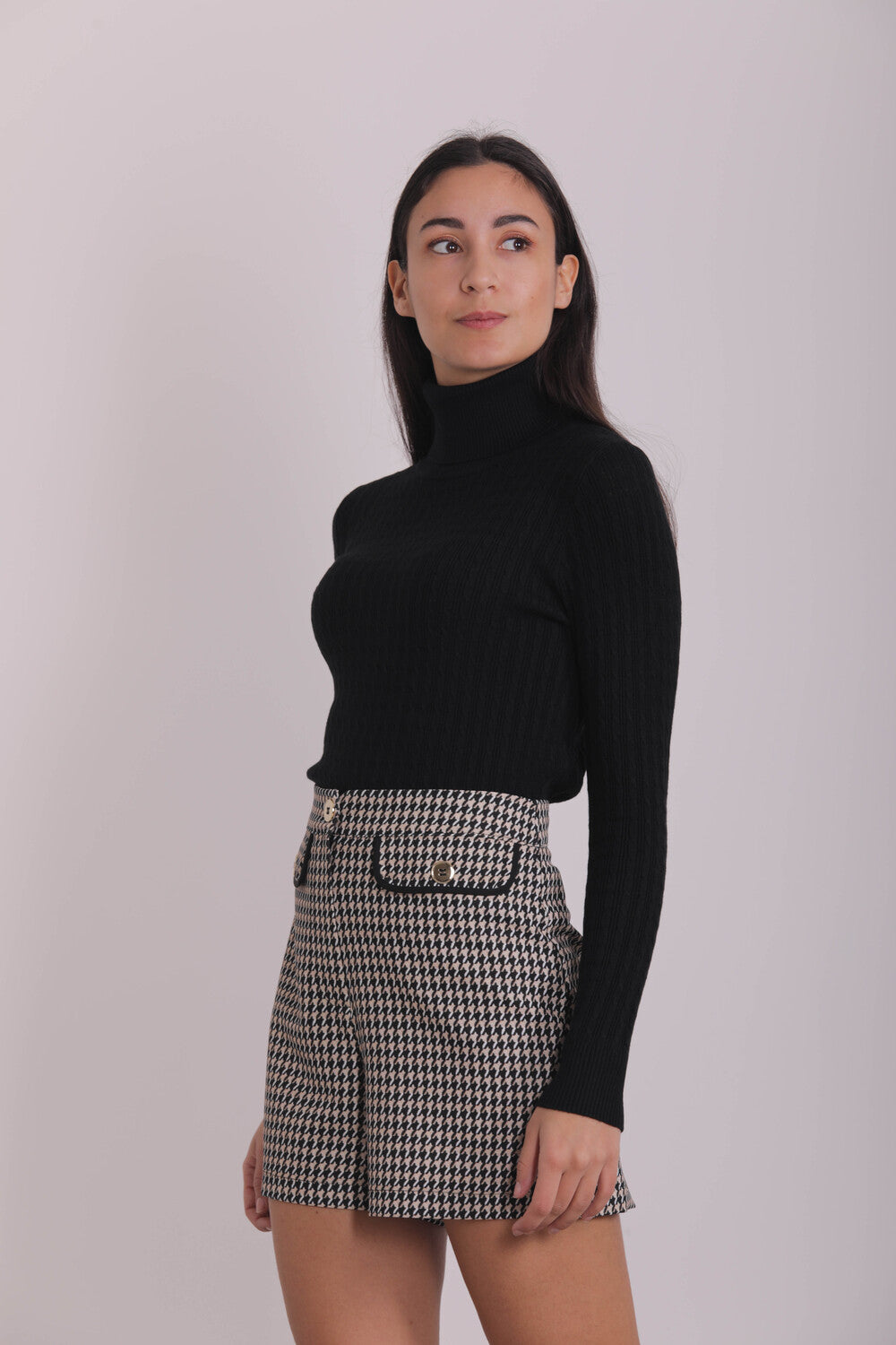 MAGLIA LUPETTO EFFETTO TRECCIA
