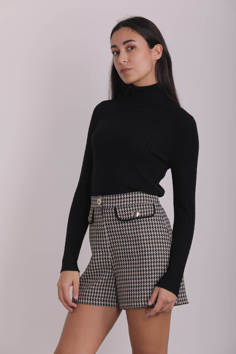 MAGLIA LUPETTO EFFETTO TRECCIA