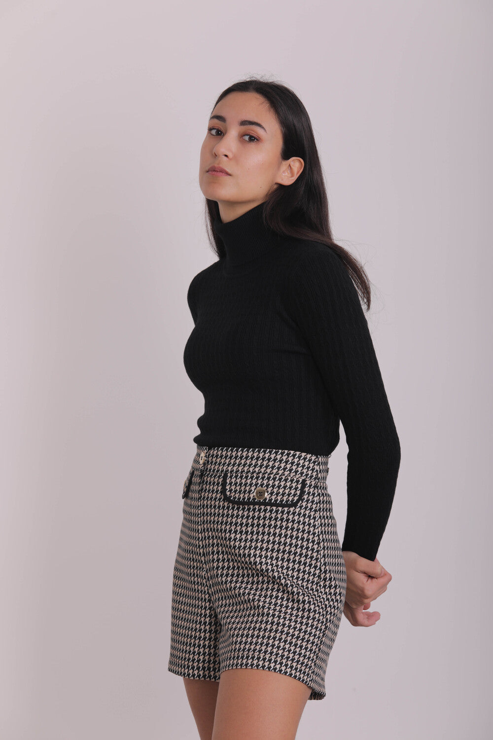 MAGLIA LUPETTO EFFETTO TRECCIA