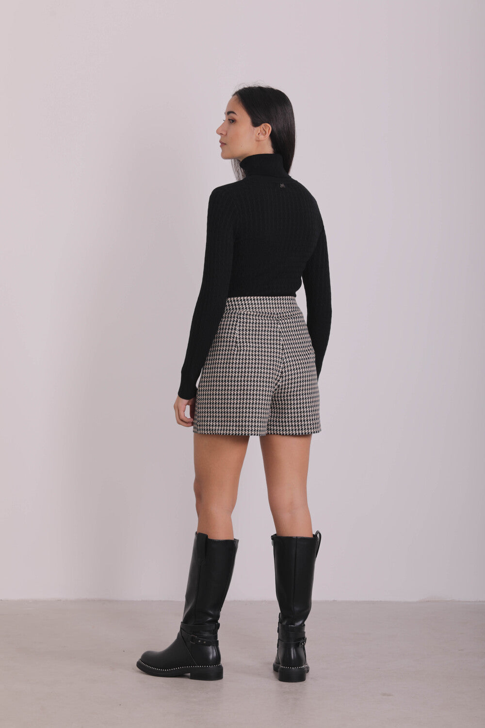 MAGLIA LUPETTO EFFETTO TRECCIA