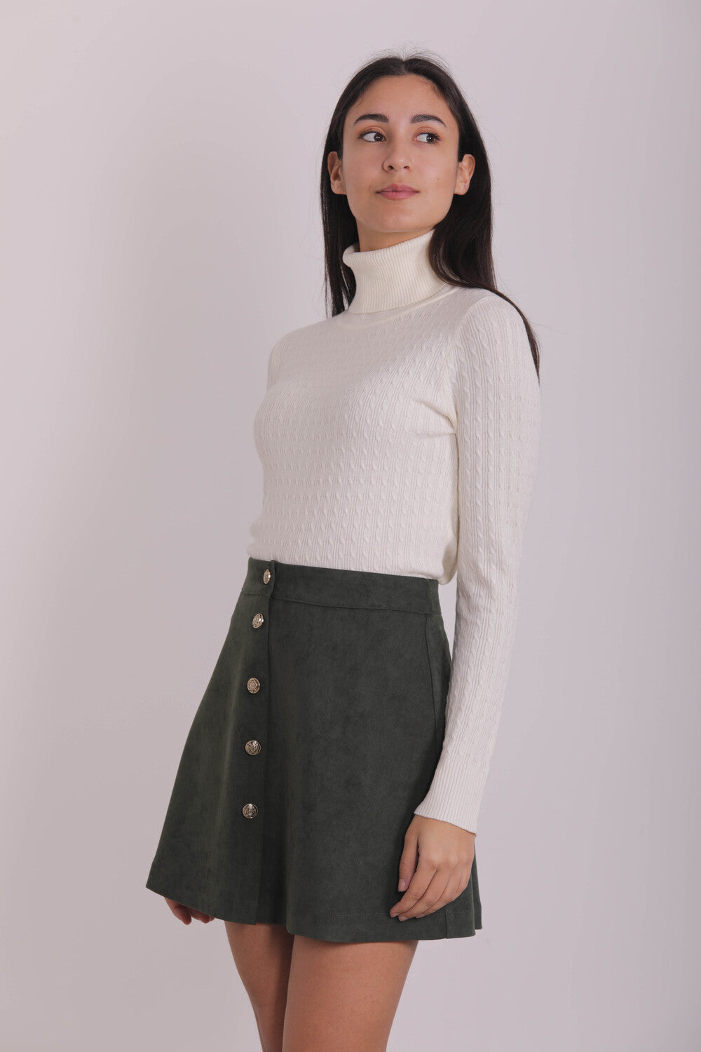 MAGLIA LUPETTO EFFETTO TRECCIA
