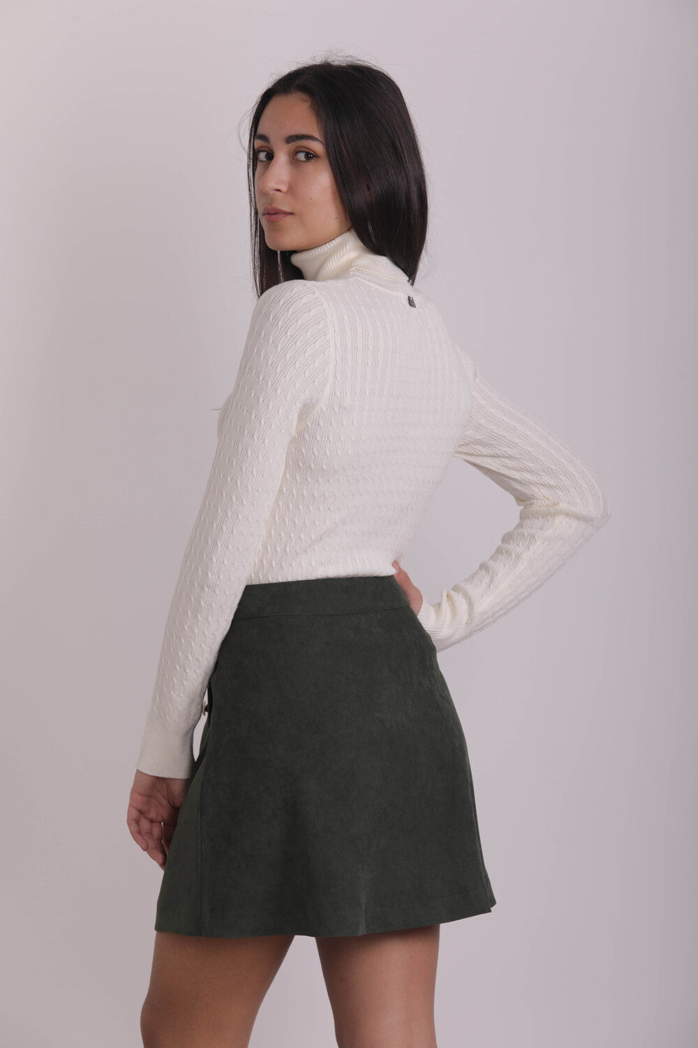 MAGLIA LUPETTO EFFETTO TRECCIA