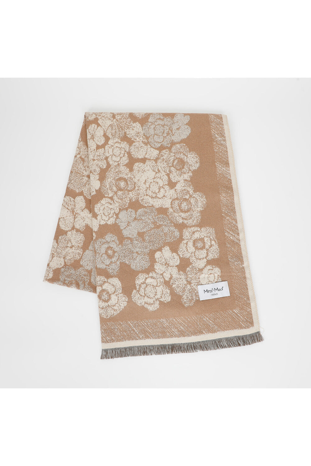 SCIARPA CON FIORI E CORNICE