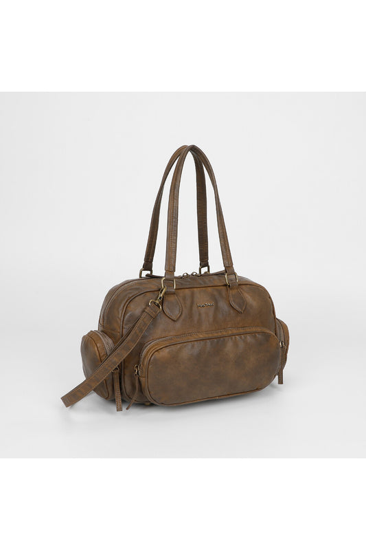 BORSA BAULETTO CON TASCHE