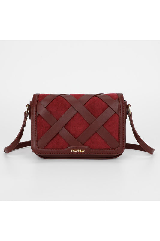 BORSA A TRACOLLA INTRECCIATA