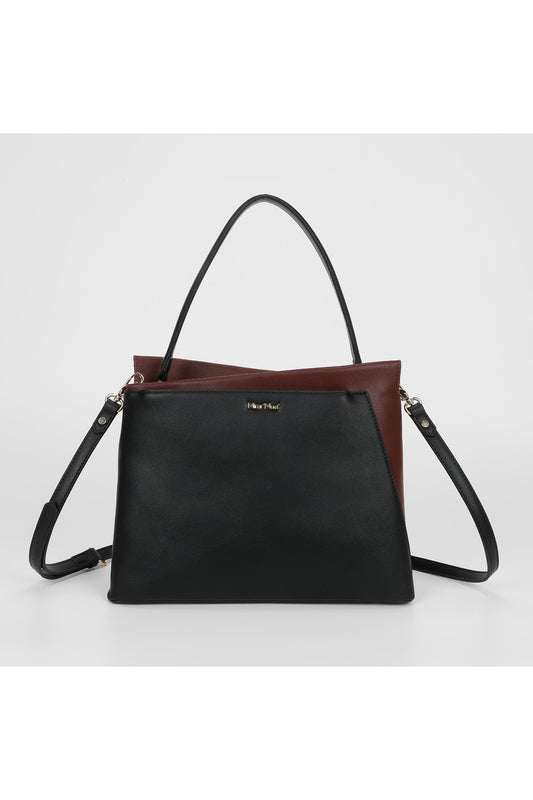 BORSA A SPALLA BICOLOR