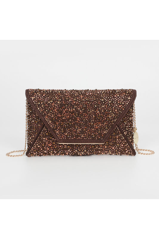 BORSA POCHETTE CON STRASS