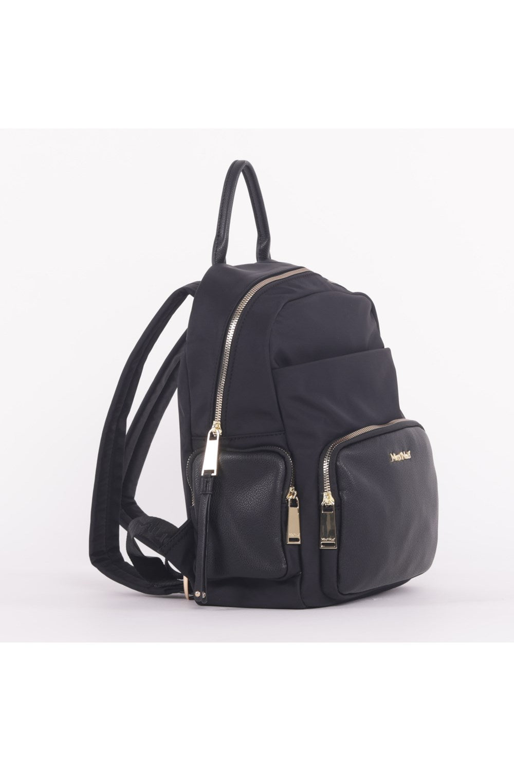 ZAINO IN NYLON CON DETTAGLI SIMILPELLE