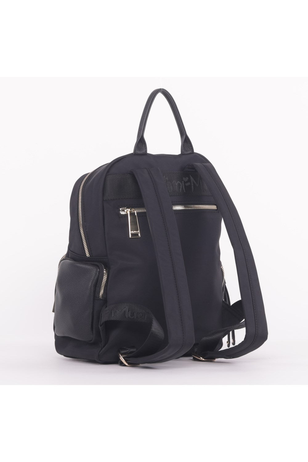 ZAINO IN NYLON CON DETTAGLI SIMILPELLE