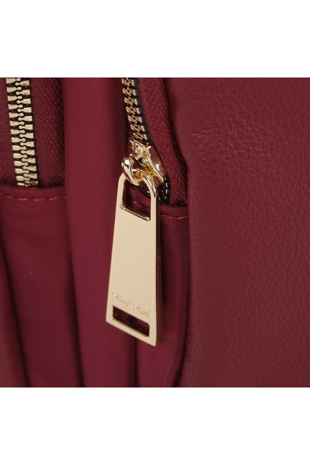 ZAINO IN NYLON CON DETTAGLI SIMILPELLE
