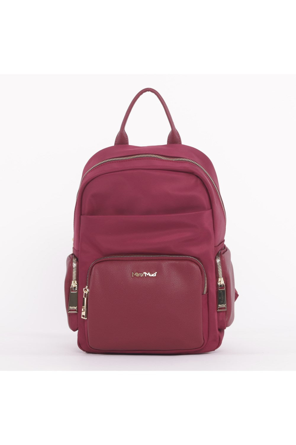 ZAINO IN NYLON CON DETTAGLI SIMILPELLE