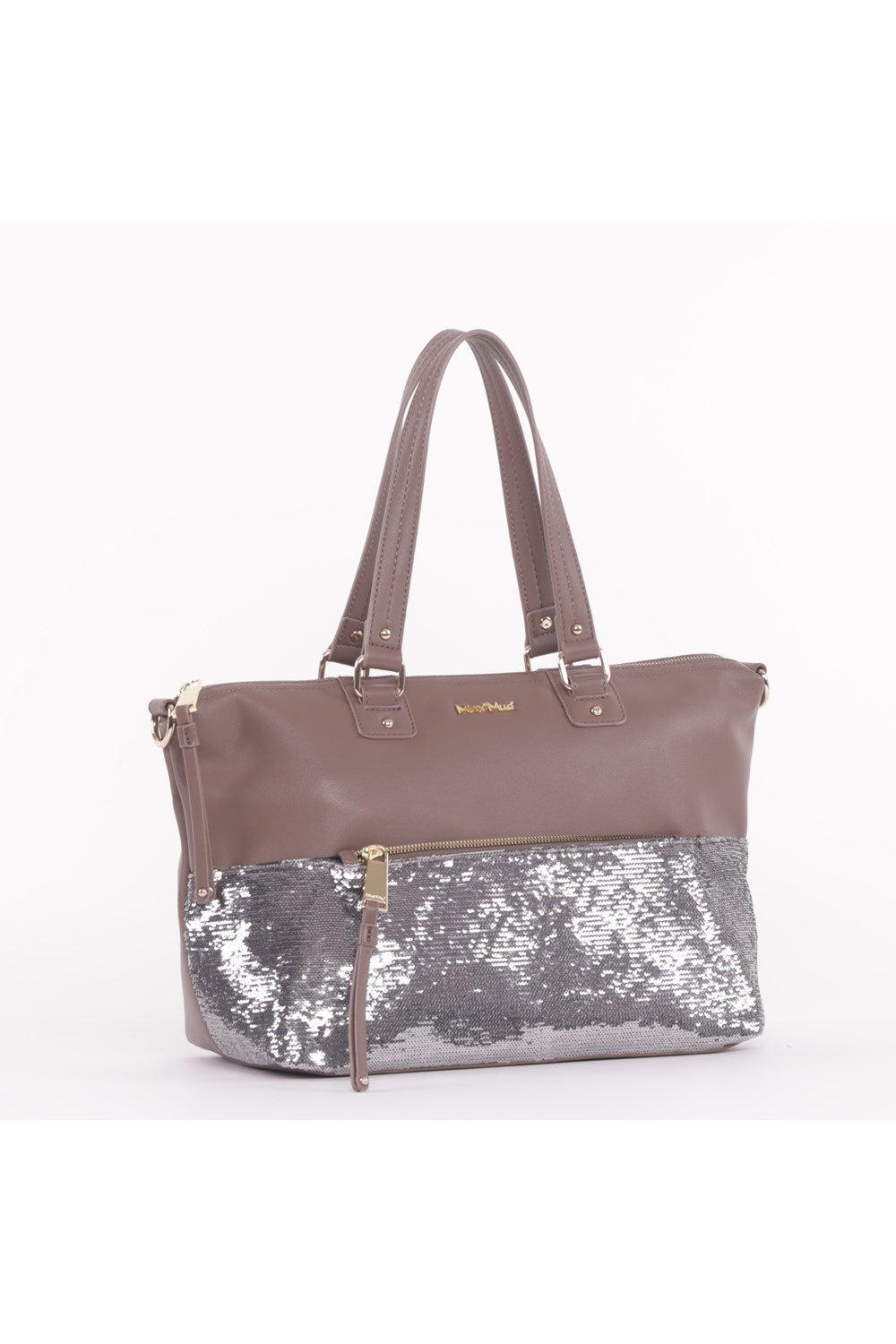 BORSA SHOPPER CON DETTAGLIO IN PAILLETTES