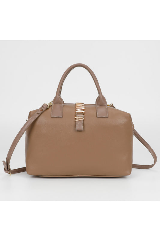 BORSA BAULETTO CON LETTERE MIMI-MUA