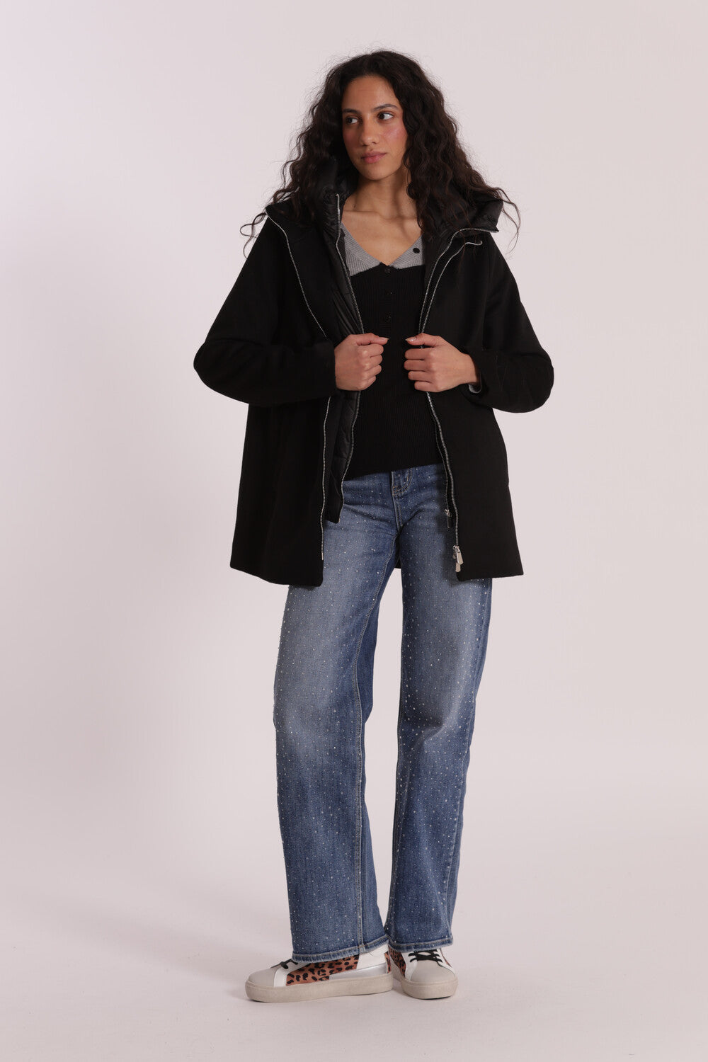 CAPPOTTO CORTO DUE PEZZI CON PIUMINO