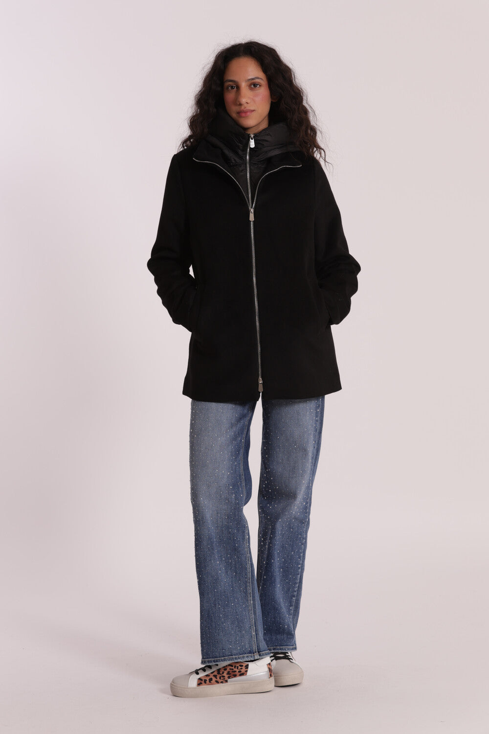 CAPPOTTO CORTO DUE PEZZI CON PIUMINO