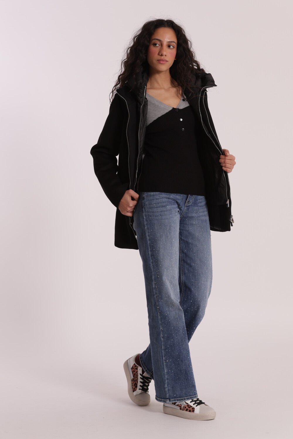 CAPPOTTO CORTO DUE PEZZI CON PIUMINO