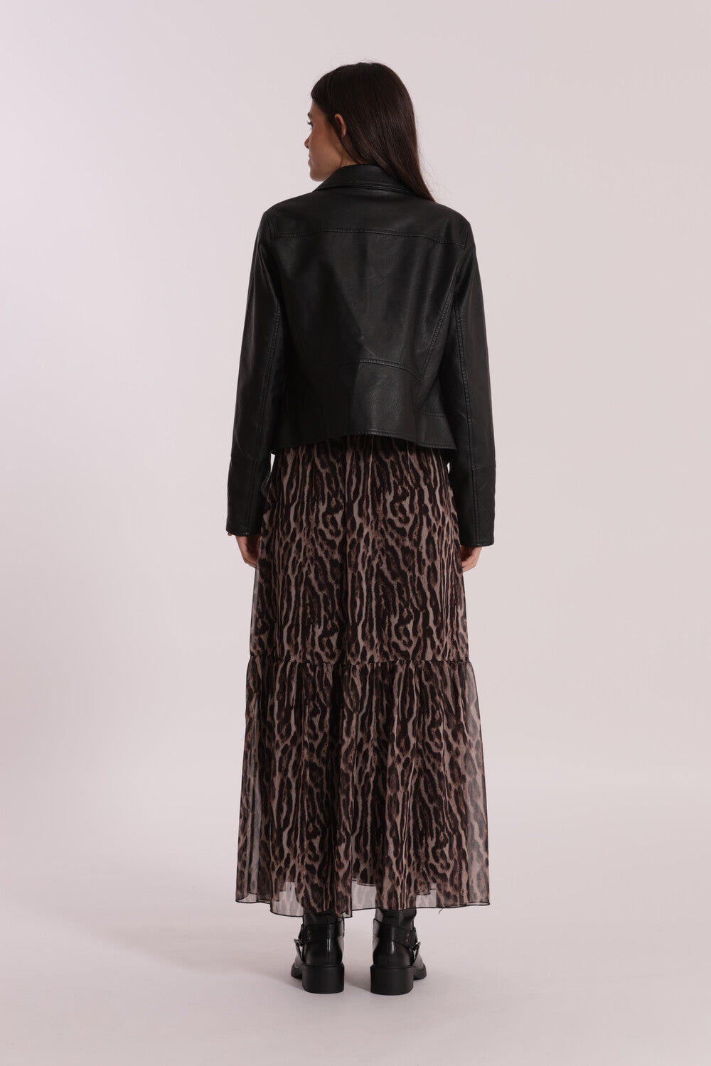 GIUBBOTTO CHIODO IN SIMIL PELLE