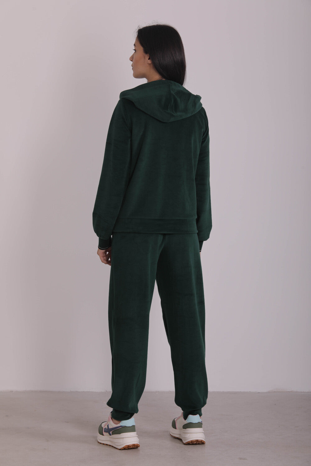 PANTALONE JOGGER EFFETTO VELLUTO