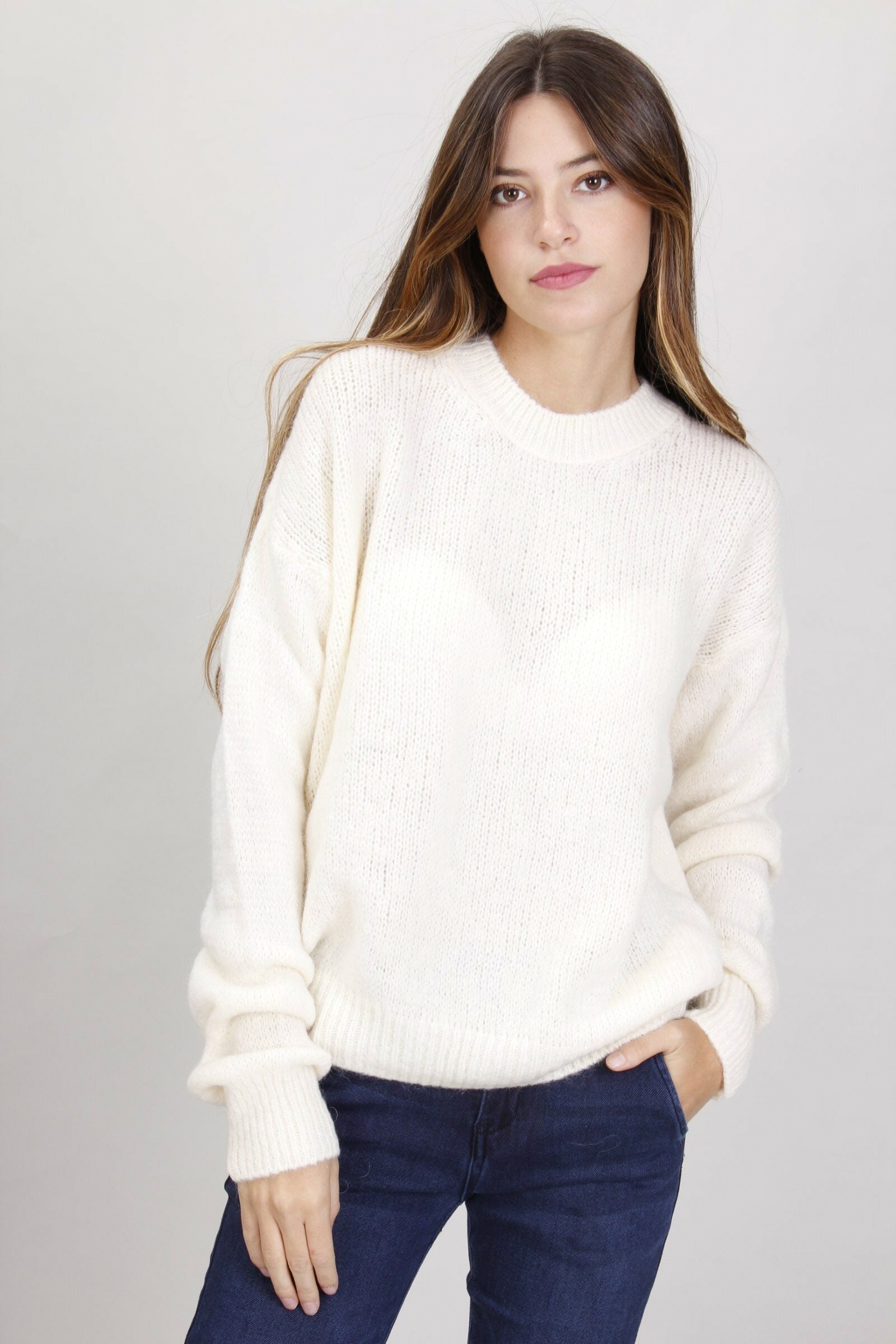 MAGLIONE MORBIDO IN MISTO MOHAIR