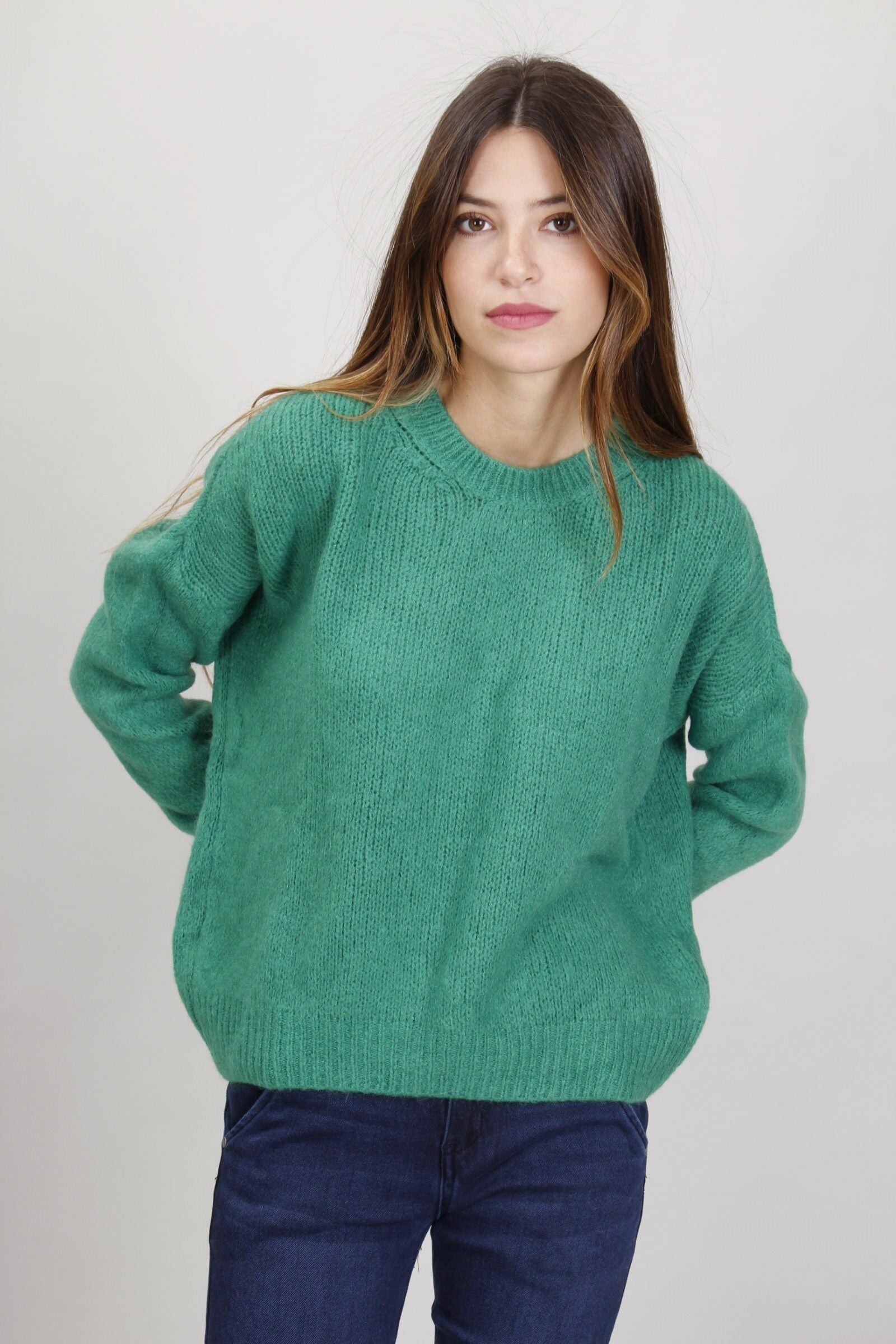 MAGLIONE MORBIDO IN MISTO MOHAIR